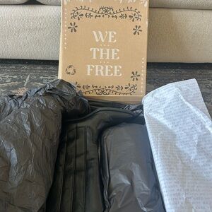 NWT FREE PEOPLE black leather boots